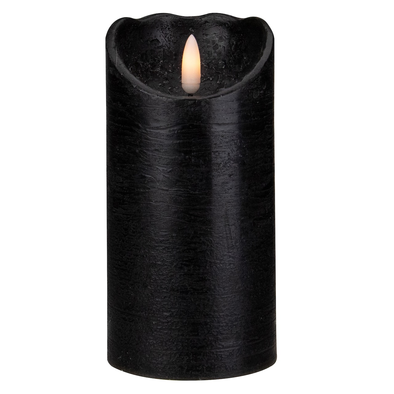 6" LED Black Flameless Halloween Décor Candle